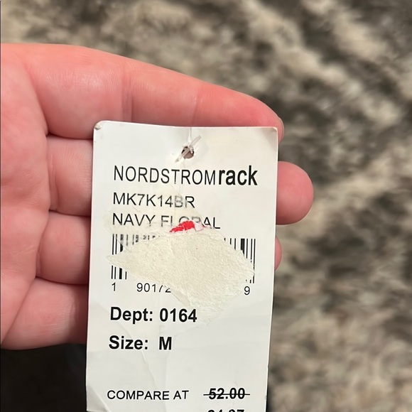 Bobeau Red and Orange Fit and Flare Midi Skirt - Picture 5 of 5